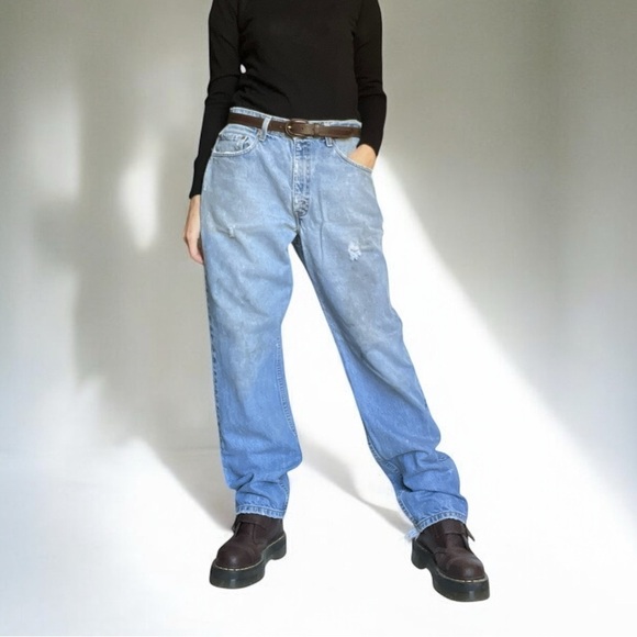 Levi's 550 Jeans Vintage 90s Relaxed Fit Distressed Size 8 - Picture 1 of 16